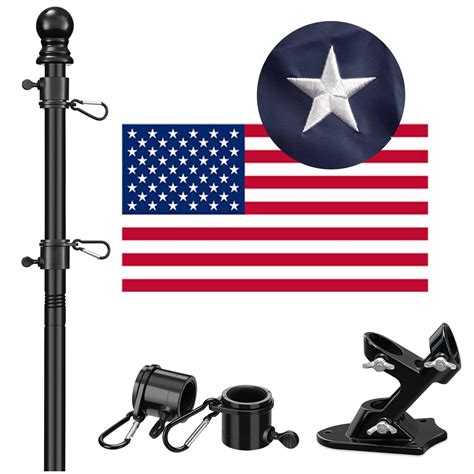 black metal flag pole for house|stainless steel flagpoles.